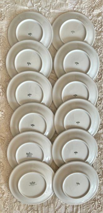 Lot de 12 petites assiettes à pain, Rosenthal - Porcelaine vintage Allemagne