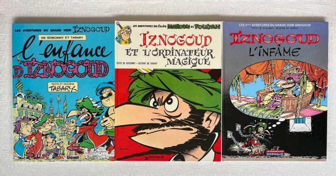 Lot de 3 bandes déssinées Iznogoud, de Goscinny et Tabary