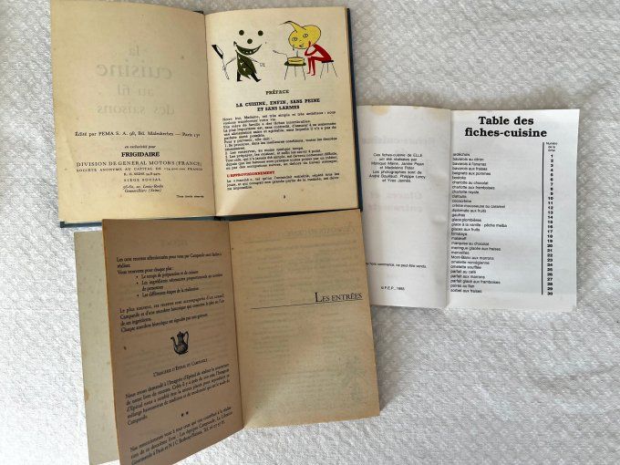 Lot de 4 livres de cuisine vintage - Recettes anciennes et familiales