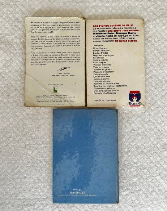 Lot de 4 livres de cuisine vintage - Recettes anciennes et familiales