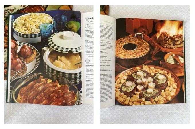 Lot de 4 livres de cuisine vintage - Recettes anciennes et familiales