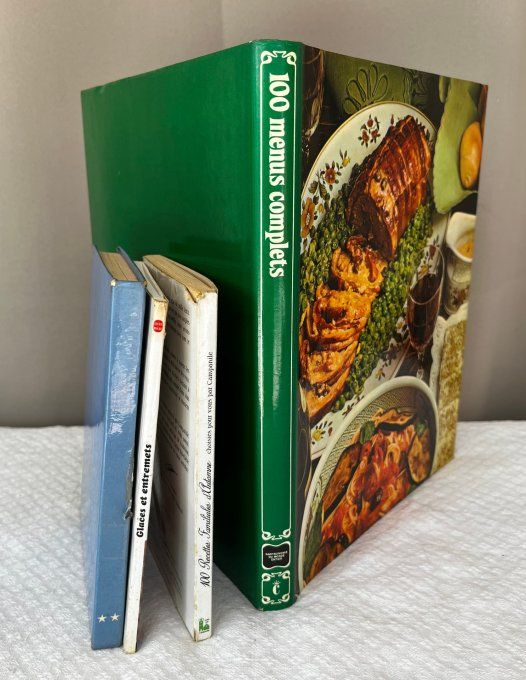 Lot de 4 livres de cuisine vintage - Recettes anciennes et familiales