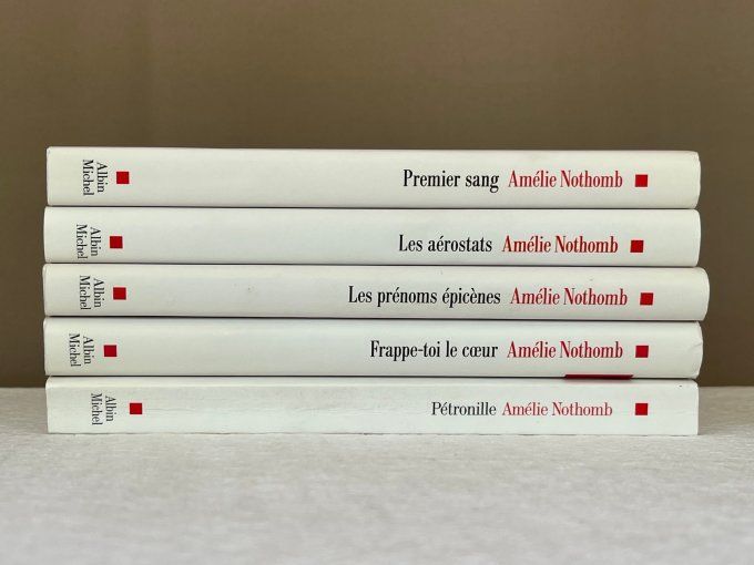 lot de 5 livres, romans d'Amélie Nothomb