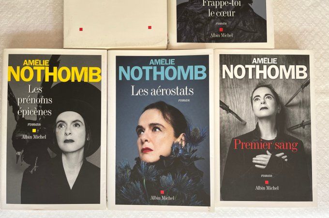 lot de 5 livres, romans d'Amélie Nothomb