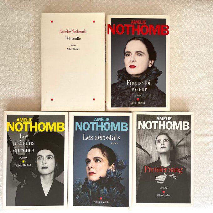 lot de 5 livres, romans d'Amélie Nothomb