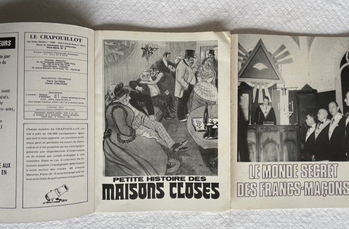 Lot de 5 revues Le Crapouillot, Magazine non conformiste, vintage