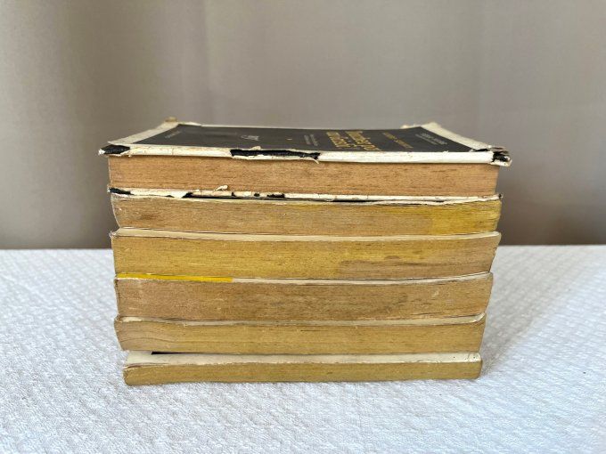 Lot de 6 livres anciens, Série noire, polars, policiers ... Dont "Touchez pas au Grisbi !"