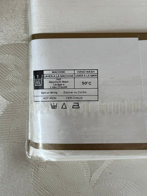 Lot de 6 serviettes de table en lin damassé – Ewart Liddell – Modèle Chrysanthème