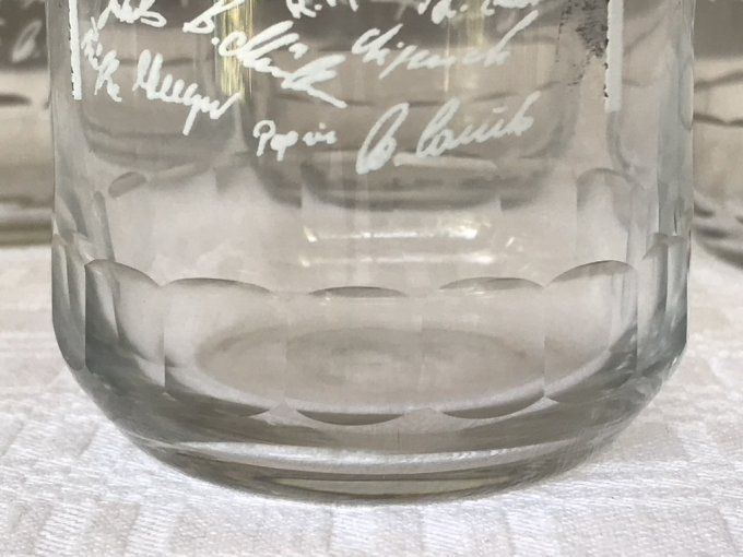 Lot de 6 verres en cristal, 1. FC Union de 1968 coupe d'Allemagne, Club de football allemand