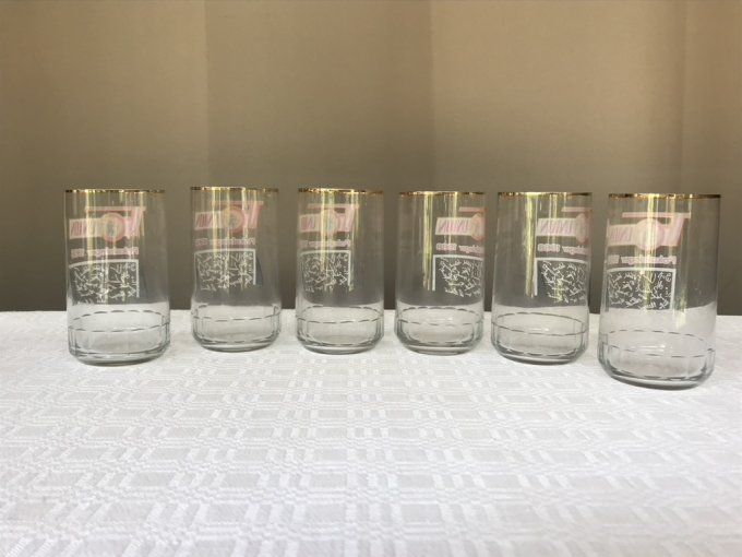 Lot de 6 verres en cristal, 1. FC Union de 1968 coupe d'Allemagne, Club de football allemand