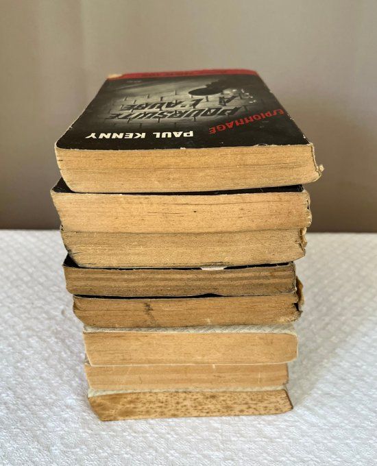 Lot de 8 livres d'espionnage, Éditions Fleuve noir