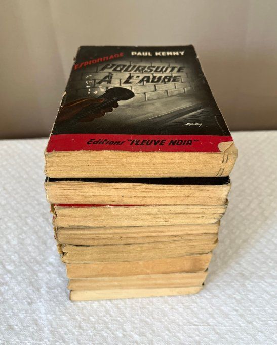 Lot de 8 livres d'espionnage, Éditions Fleuve noir