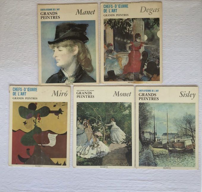Lot de 9 fascicules vintage Chefs-d’œuvre de l’art Grands peintres
