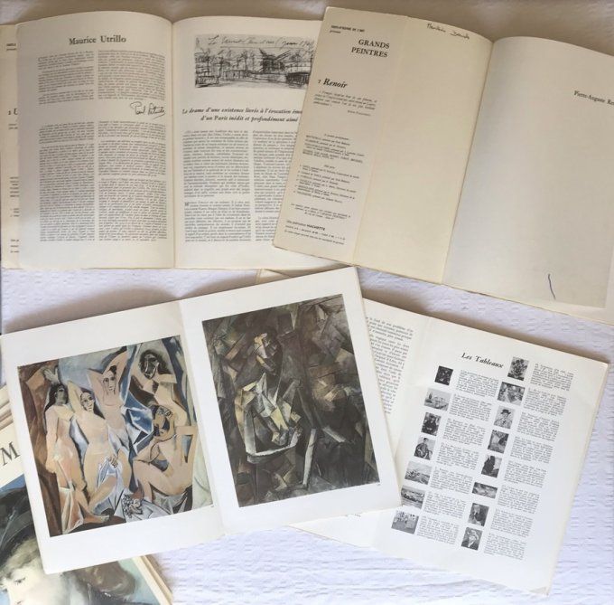 Lot de 9 fascicules vintage Chefs-d’œuvre de l’art Grands peintres
