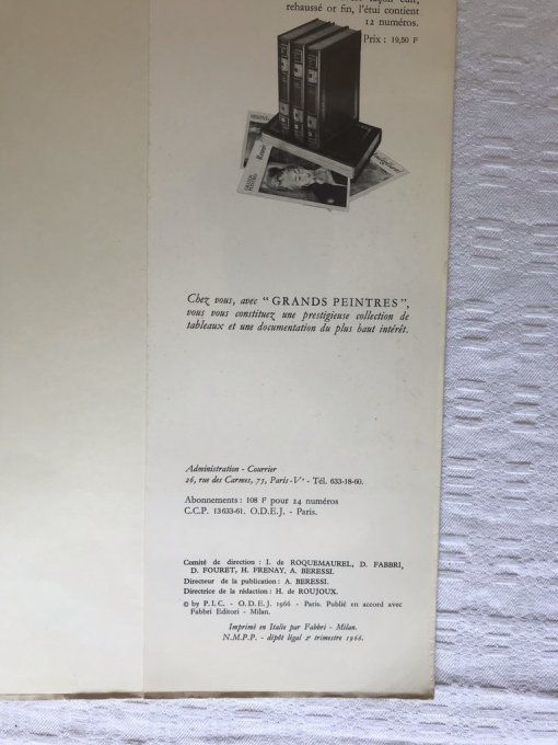 Lot de 9 fascicules vintage Chefs-d’œuvre de l’art Grands peintres