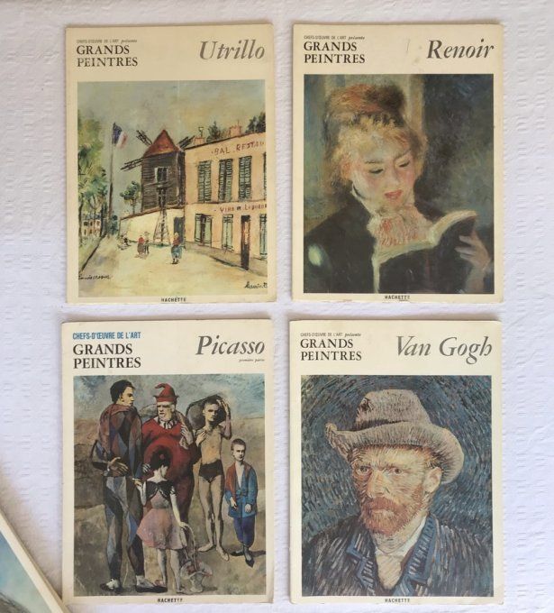 Lot de 9 fascicules vintage Chefs-d’œuvre de l’art Grands peintres