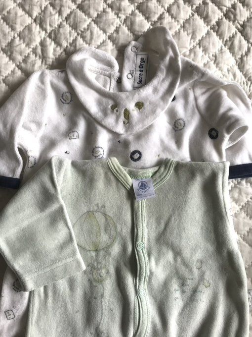 Lot de vêtements 3 mois et nid d'ange,  pour bébé + Dons