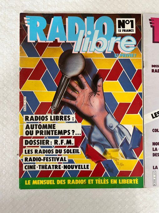 Lot des 3 Premiers Numéros de la Revue Radio Libre et privée, N° 1, 2 et 3 de 1981