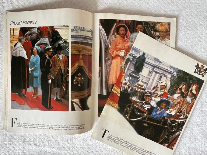 Magazine vintage en anglais,  Le mariage royal de Lady Diana et le prince Charles