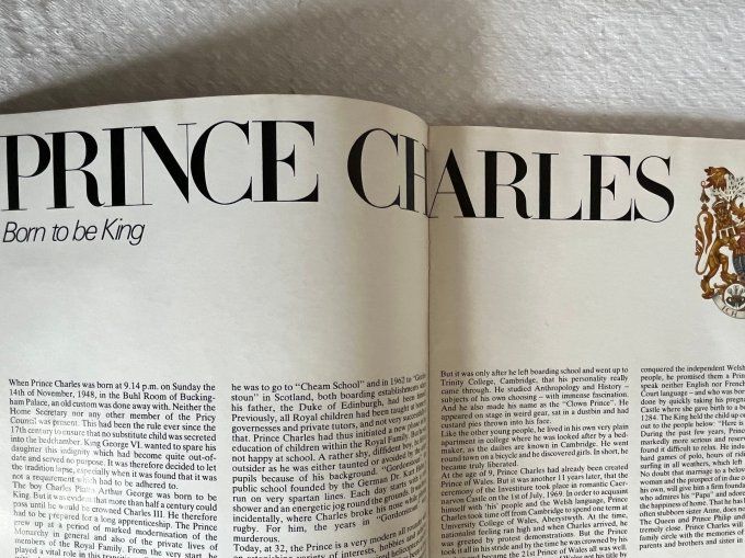 Magazine vintage en anglais,  Le mariage royal de Lady Diana et le prince Charles
