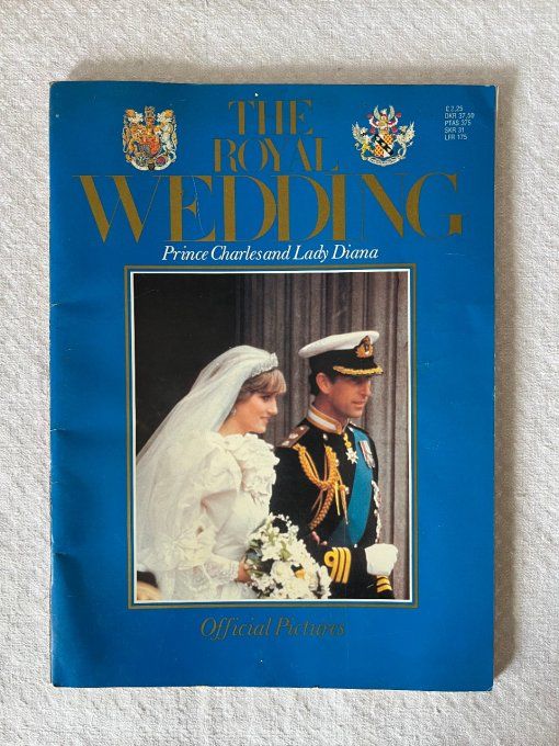 Magazine vintage en anglais,  Le mariage royal de Lady Diana et le prince Charles