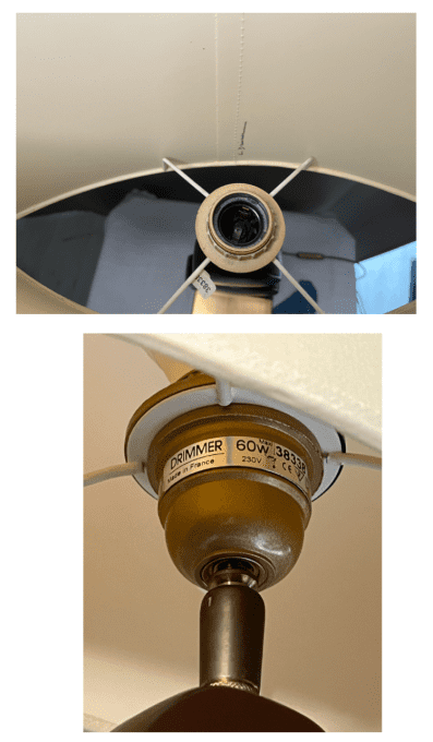 Magnifique lampe Louis Drimmer, manufacturier de luminaire haut de gamme