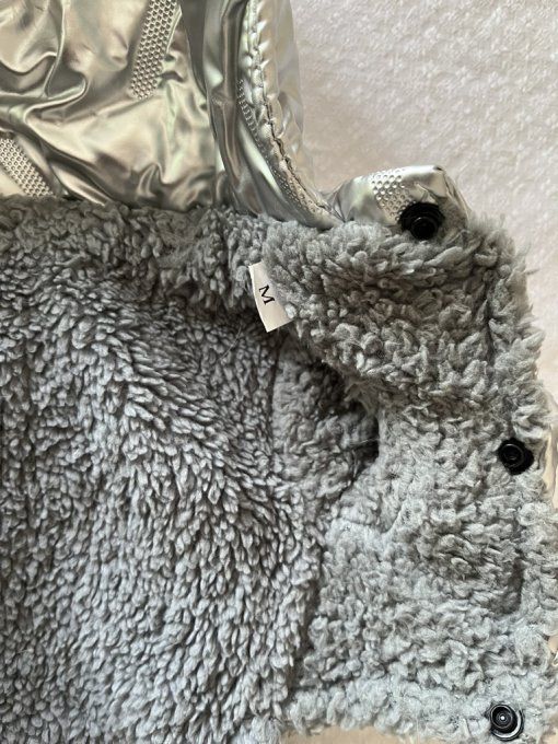 Manteau pour chien argenté, Dadagou, Taille M, Neuf