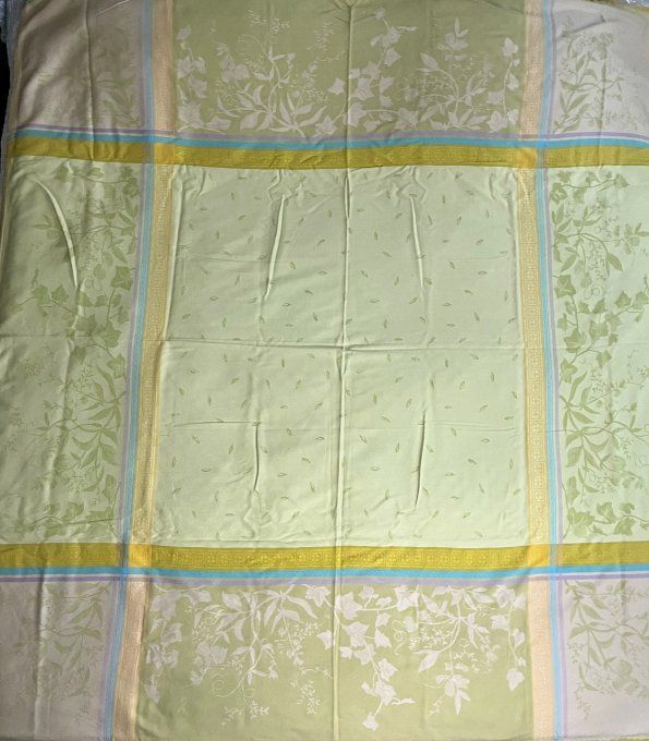 Nappe Françoise Saget et 8 serviettes, en coton