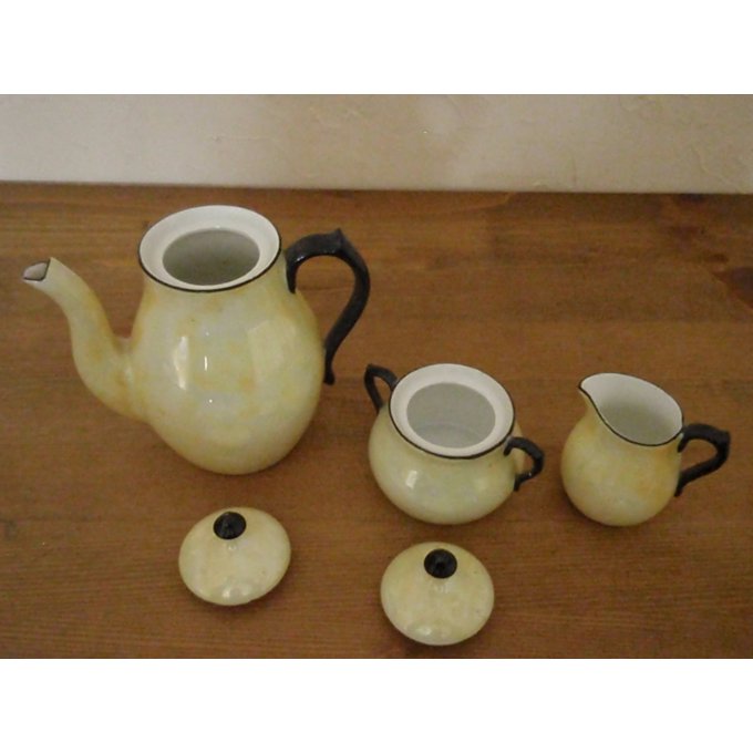 Set à café égoiste 1938, 3 pièces, estampillé