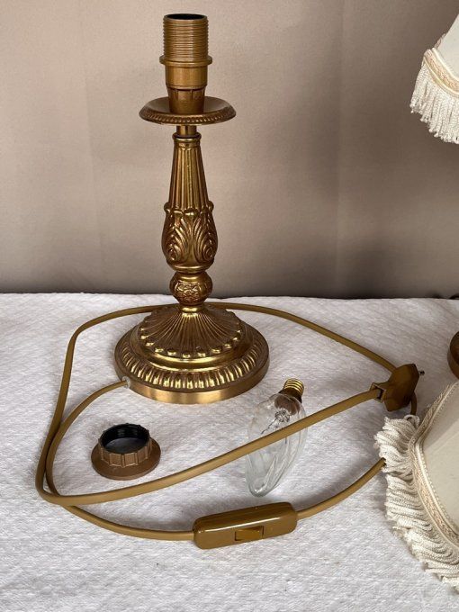 Paire de Lampes de Chevet "Oro Francese" - Design Italien, Style Boudoir Chic