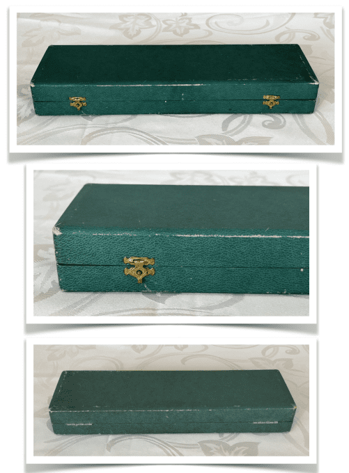 Pelle à tarte vintage en inox - Orfèvrerie R. Filliot - Manche imitation nacre