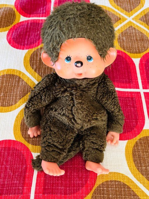 Peluche vintage Kiki le vrai aux yeux bleus - 26 cm - Années 80