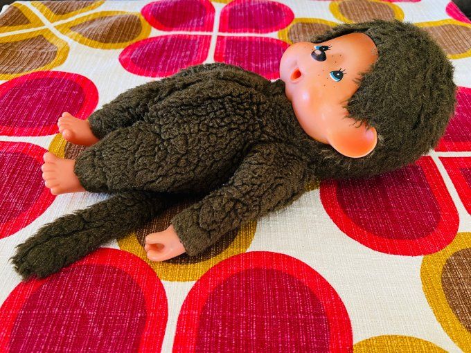 Peluche vintage Kiki le vrai aux yeux bleus - 26 cm - Années 80