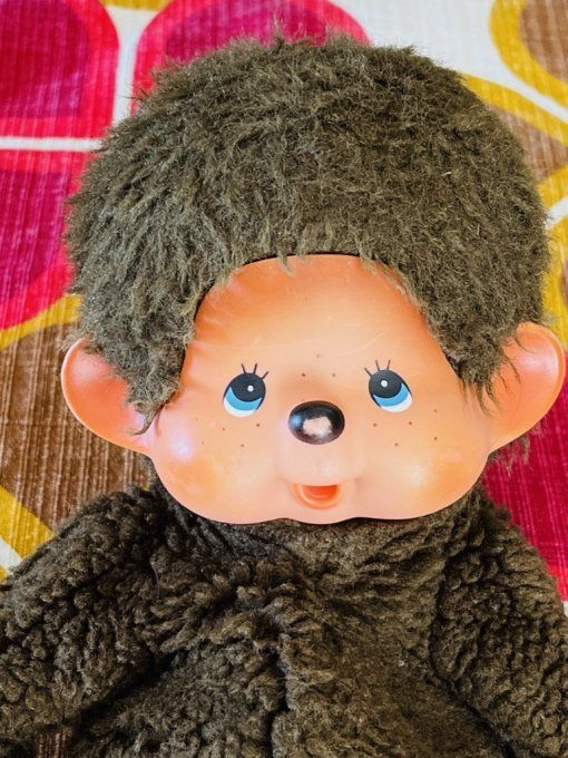 Peluche vintage Kiki le vrai aux yeux bleus - 26 cm - Années 80