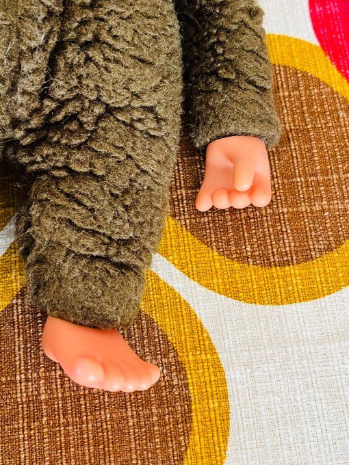 Peluche vintage Kiki le vrai aux yeux bleus - 26 cm - Années 80
