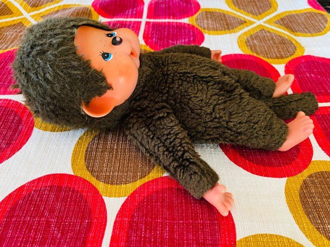 Peluche vintage Kiki le vrai aux yeux bleus - 26 cm - Années 80