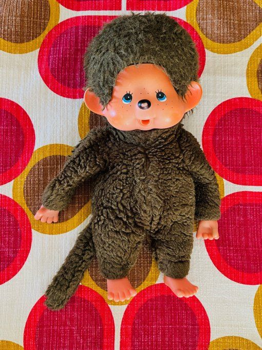 Peluche vintage Kiki le vrai aux yeux bleus - 26 cm - Années 80