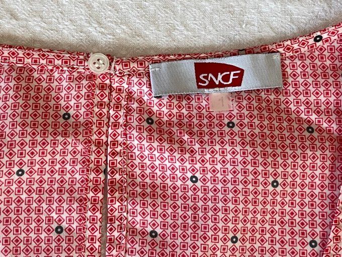 Pep's & Ferroviaire — Blouse vintage style SNCF rose rétro T1
