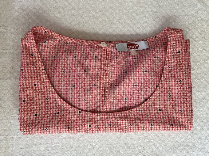 Pep's & Ferroviaire — Blouse vintage style SNCF rose rétro T1
