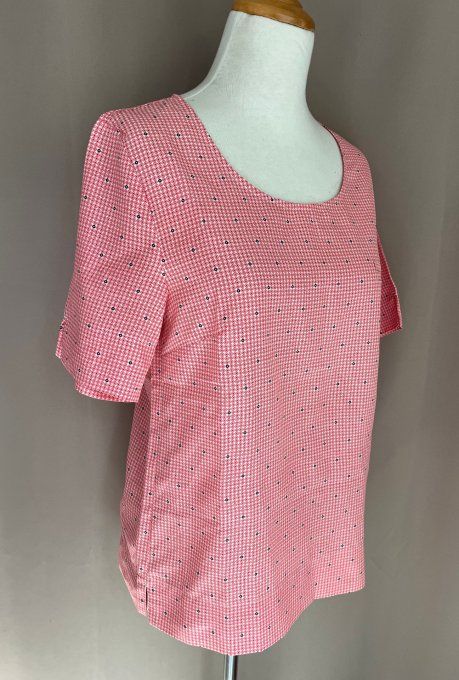 Pep's & Ferroviaire — Blouse vintage style SNCF rose rétro T1
