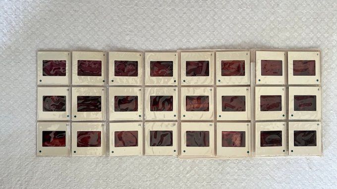 Plaquette publicitaire avec diapositives des caves de Roquefort, Société, Aveyron, vintage