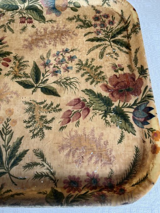 Plateau vintage en fibre de verre, Gros Roman Wesserling