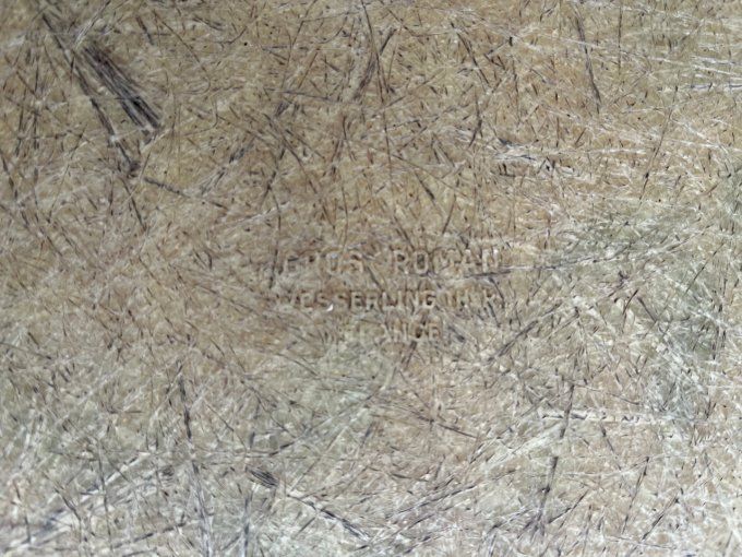 Plateau vintage en fibre de verre, Gros Roman Wesserling