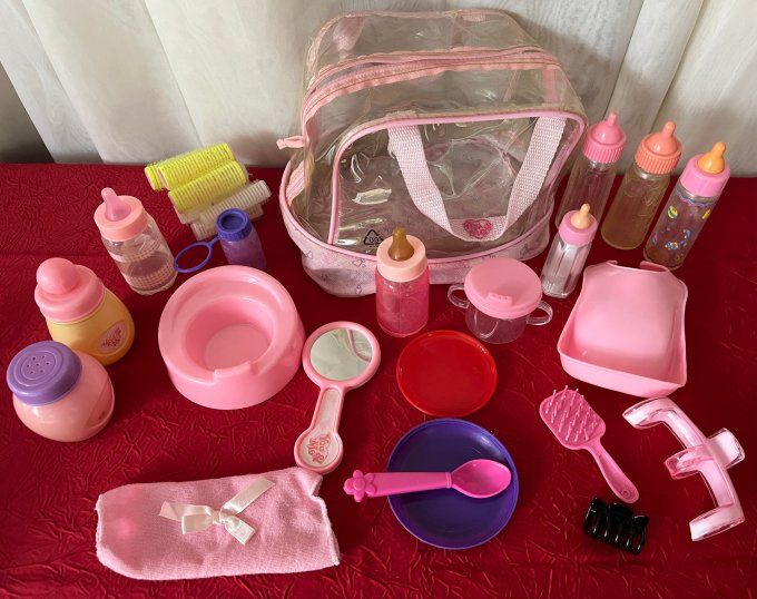 Pochette vintage "YOU & ME" – Coffret de Soins et Bébé – Jouet Années 80/90