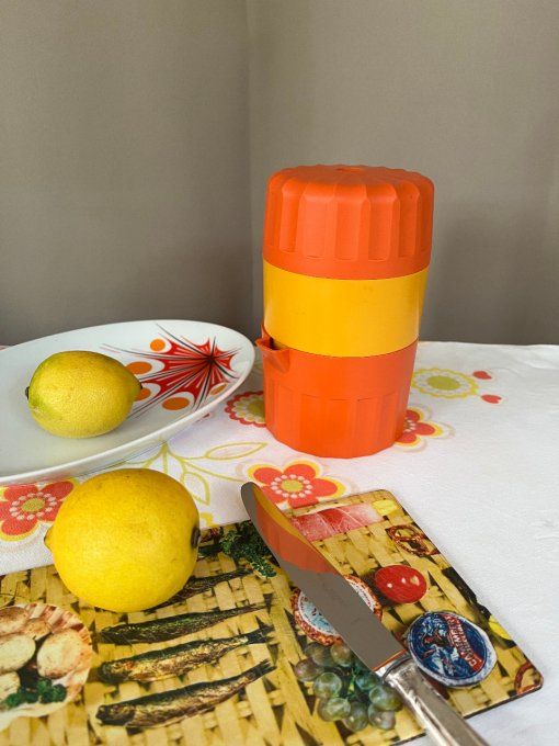 Presse agrumes / fruits, orange, vintage
