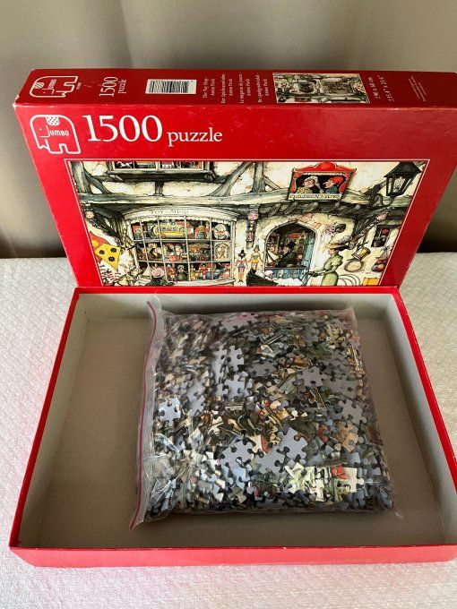 Puzzle Jumbo de 1500 pièces, Toy Shop, Le magasin de jouets,  Anton Pieck