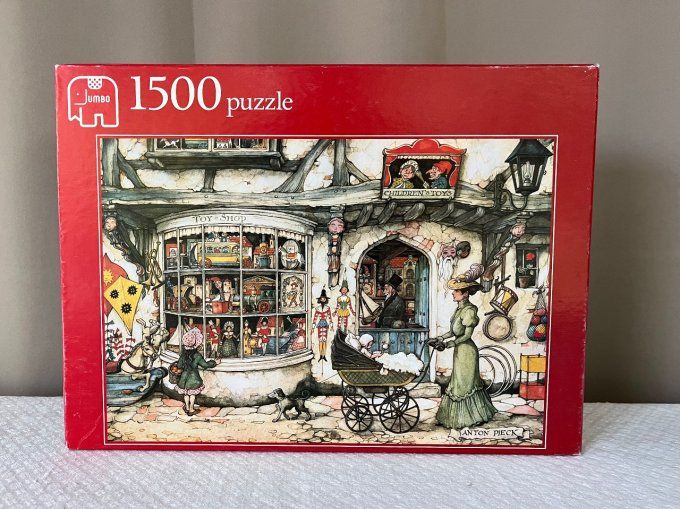 Puzzle Jumbo de 1500 pièces, Toy Shop, Le magasin de jouets, Anton Pieck