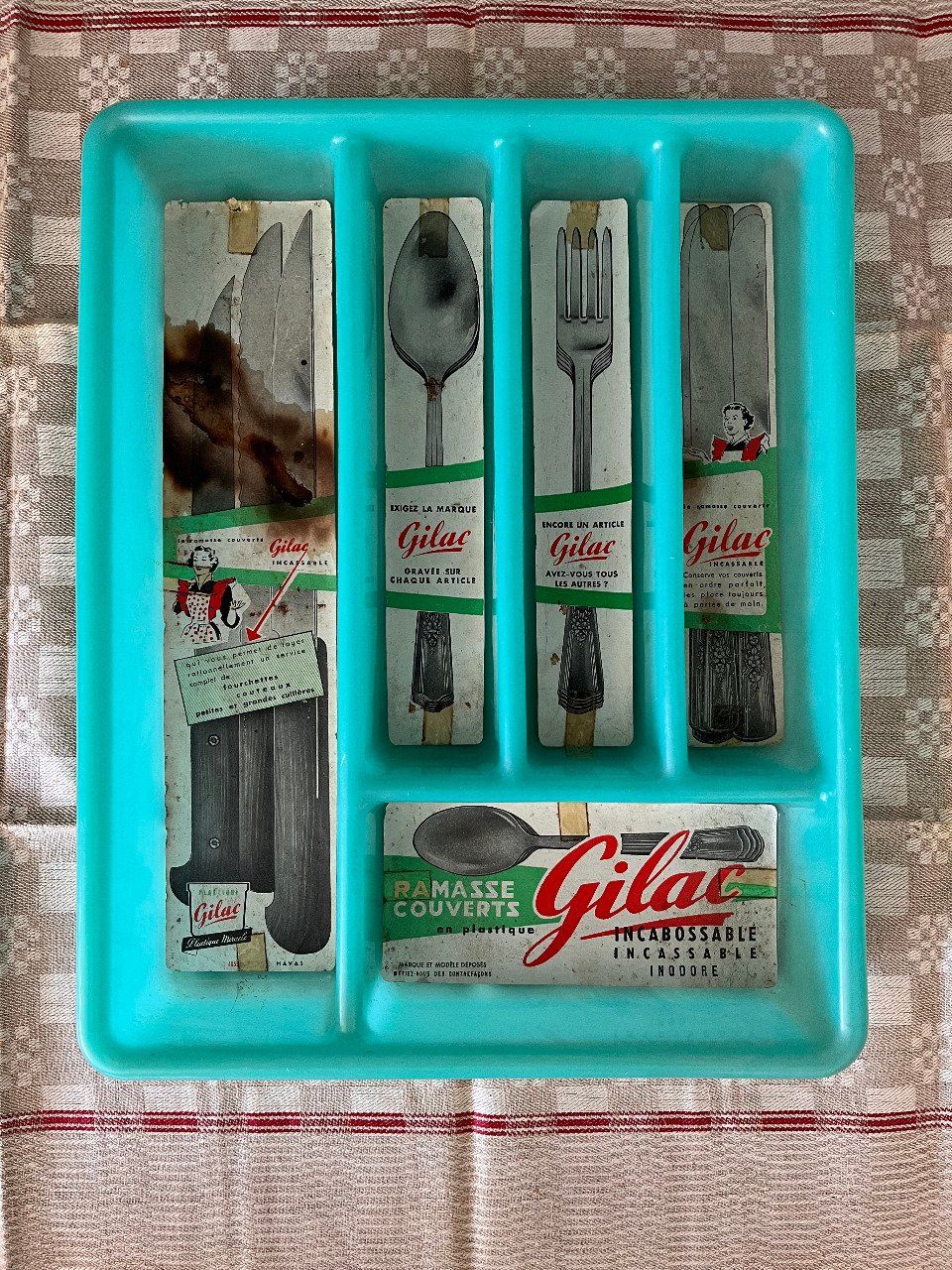 Range couverts vintage, de marque Gilac, Neuf - Collector Cuisine Années 60/70 -