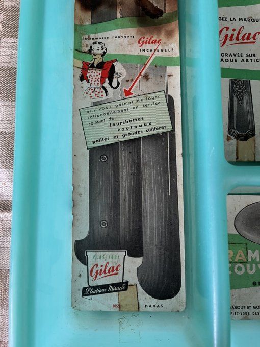 Range couverts vintage, de marque Gilac, Neuf - Collector Cuisine Années 60/70 -