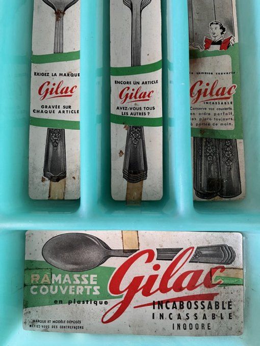 Range couverts vintage, de marque Gilac, Neuf - Collector Cuisine Années 60/70 -